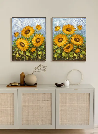 Flower Painting Customized Handmade/Handpainted Oil Painting Wall Art for Home Decorative Painting 