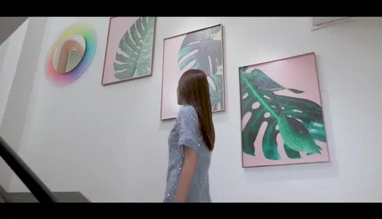 H1000mm*600mm / H1610mm*910mm Chinese Wall Hanging Sofe Decorative Loft Sea Wave Painting (MR