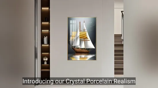 Original Realism Style Crystal Porcelain Painting with Customized Brushwork 