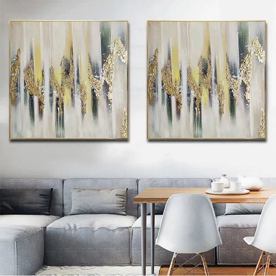 Nordic Abstract Arts Home Decorative Bedroom Wall Hanging Picture Large Handmade Oil Paintings 