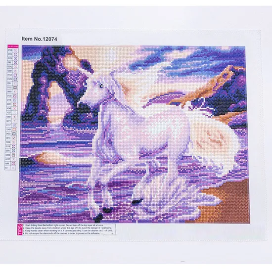 DIY Home Decoration Diamond Painting Seaside White Horse Diamond Painting 