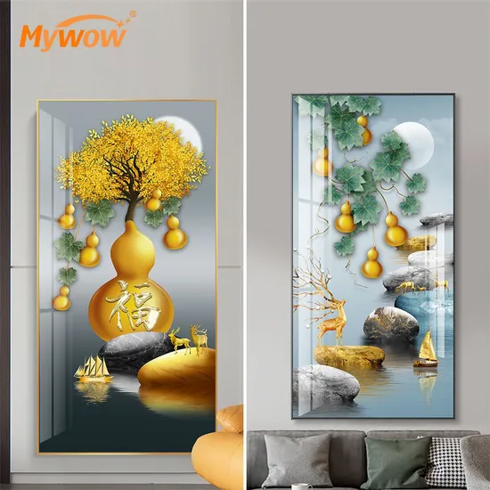 Glass & Crystal, Bamboo & Wooden Wall Art Painting 