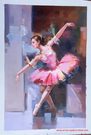 Reproduction Impressive Ballet Dancing Girl Oil Painting on Canvas 