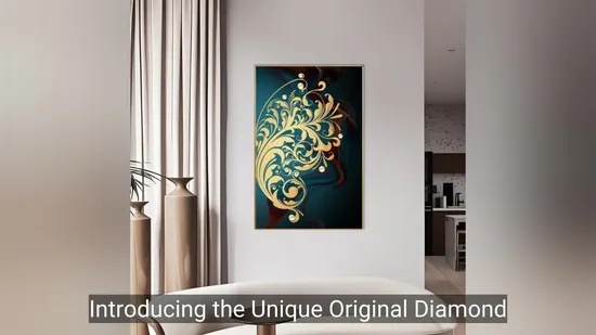 Exquisite Wall Decor: Stylish Diamond Canvas Art for Home Decoration Crystal Porcelain Painting 