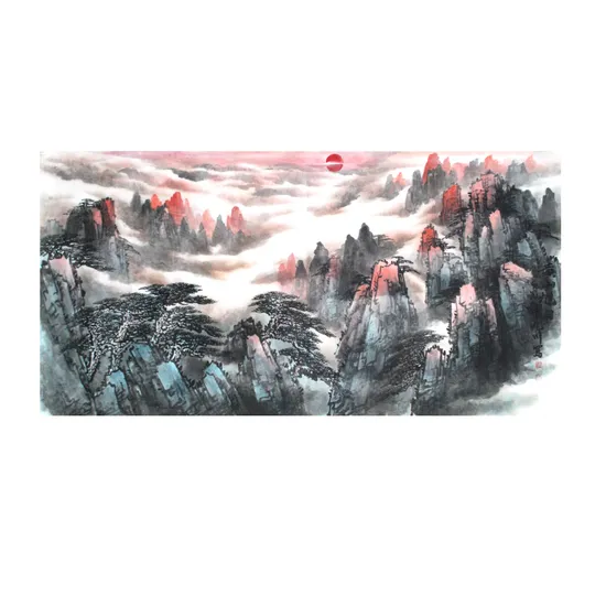 Art Asian Wall Decor Beautiful Scroll Painting Landscape Painting 