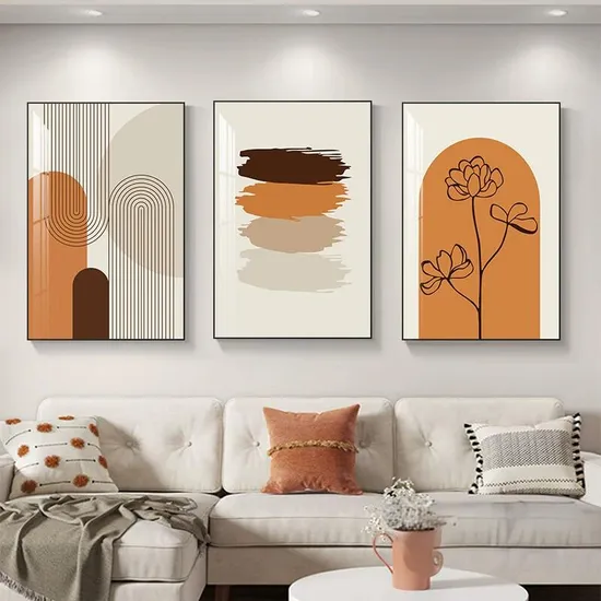 Artistic 3 Pairs Waterproof Crystal Paintings for Stylish Wall Art 