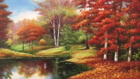 Handmade Landscape Modern Wall Art Canvas Reproduction Oil Paintings 