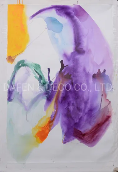 Abstract Handmade Watercolor Painting Wall Decorative Art 