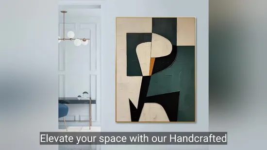 Colorful Abstract Oil Painting on Canvas for Stylish Wall Art Interiors Home Decoration 
