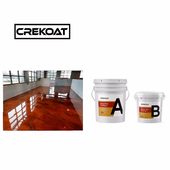 Polishing Seamless Abrasion Resistant Epoxy Coating Metallic Epoxy Flooring Self Leveling Clear Epoxy Resin Floor Painting