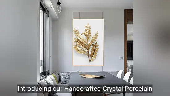 Handcrafted Crystal Porcelain Painting Realism Wall Art with Custom Canvas Home Decor 