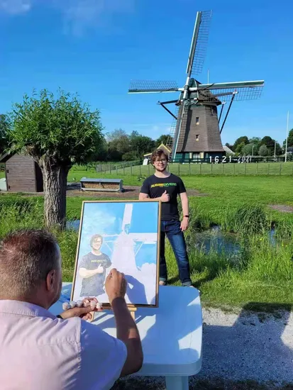 20*20 30*30 Cartoon DIY Oil Painting by Number for Kid 